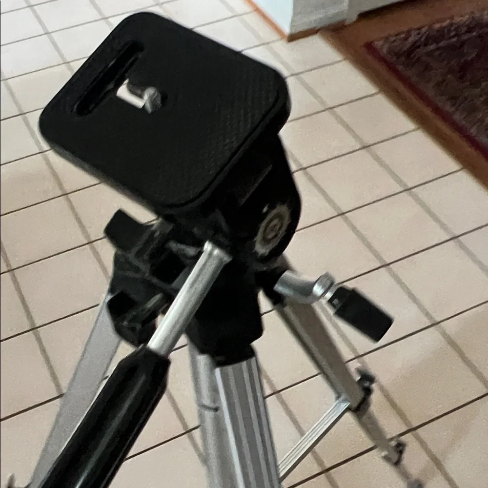 Silver Camera Tripod